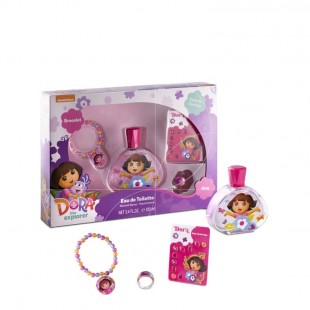 Dora Gift Set, Eau De Toilette 100ml + Bracelet + Ring + Stick on Earrings