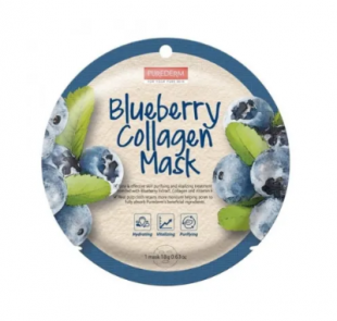 Purederm Blueberry Collagen 1 sheet Mask