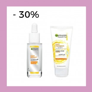 -30% SkinActive Fast Bright Day Cream with 3x Vitamin C 50ml + Fast Bright Booster Serum 30ml 