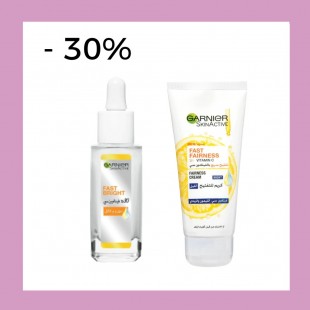 -30% SkinActive Fast Bright Night Cream with Vitamin C 50ml + Fast Bright Booster Serum 30ml 
