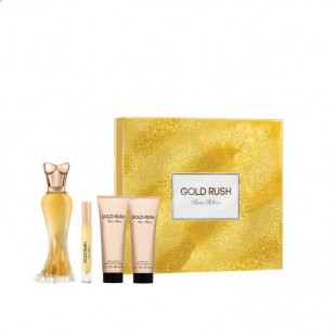 Gold Rush Gift Set, Eau De Parfum 100ml + Body Lotion 100ml + Shower Gel 100ml + Eau De Parfum 6ml