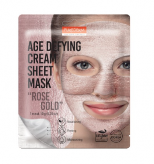 Purederm Sheet Mask Age Defying Rose Gold