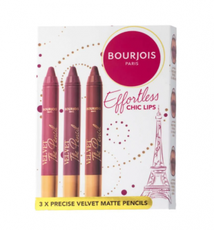 Bourjois Effortless Chic Lips Velvet Matte Pencils Kit