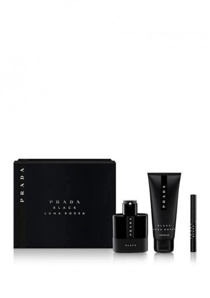 Experts in Beauty & Perfumes. Luna Rossa Black Gift Set, Eau De Parfum  100ml + Shower Gel 100ml + Eau De Parfum 10ml Shop Online