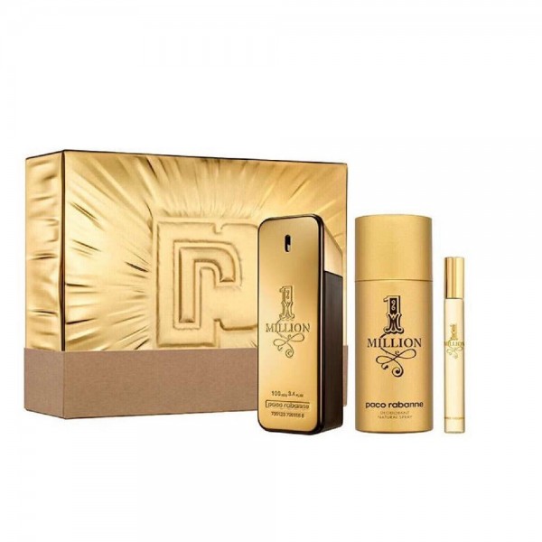 One Million Gift Set, Eau De Toilette 100ml + Deodorant Spray 150ml ...