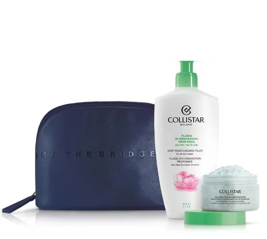 Deep Moisturizing Body Fluid + Energizing Talasso-Scrub Pouch Set