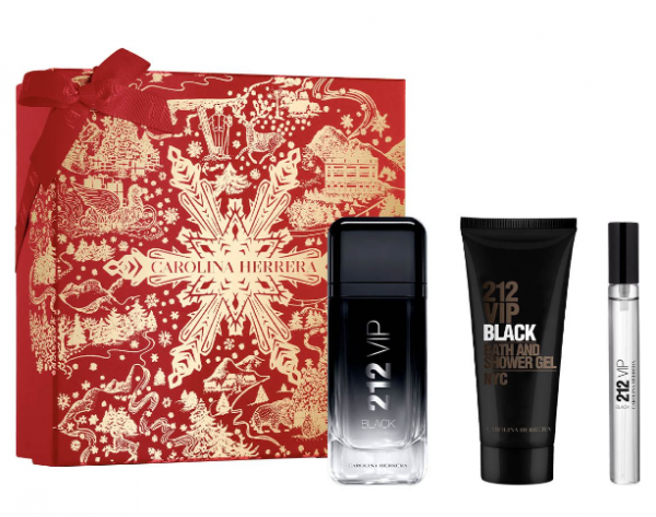 Para Hombre Carolina Herrera 212 VIP Black Gift Set